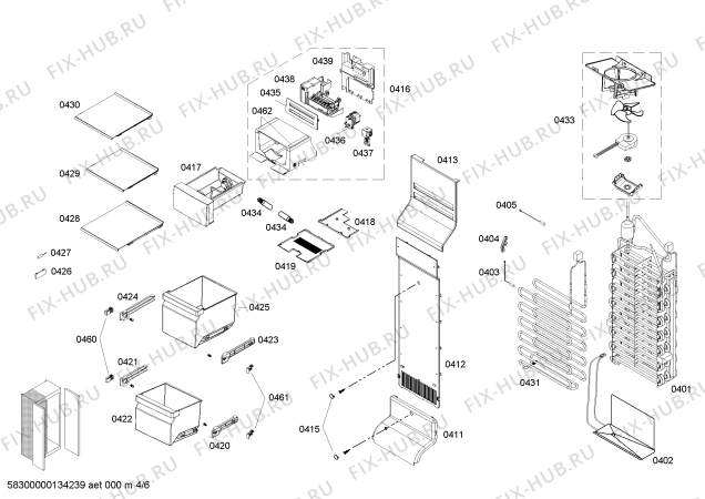 Схема №5 RS295311 Gaggenau с изображением Плата для холодильника Bosch 00651987