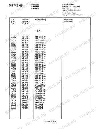 Схема №21 FM708V6 с изображением Инструкция по эксплуатации для плиты (духовки) Siemens 00530856