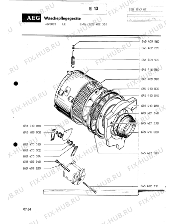 Схема №7 LAVLE с изображением Другое для посудомойки Aeg 8996454169302