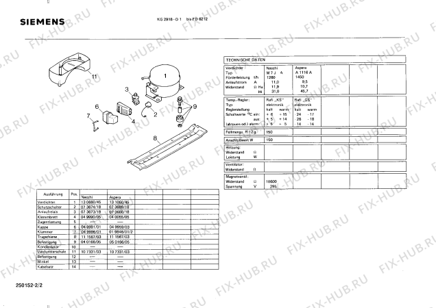 Взрыв-схема холодильника Siemens KG2918 - Схема узла 02