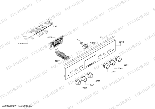 Схема №6 HWS59IE50 с изображением Трубка горелки для духового шкафа Bosch 11025137