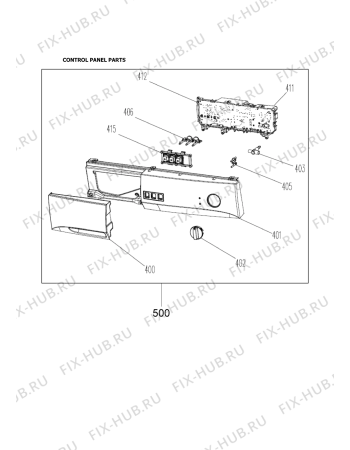 Схема №6 WM105V с изображением Обшивка для стиралки Whirlpool 482000016487