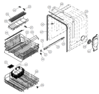 Схема №5 D3336 NO   -White Bi (180033, DW20.2) с изображением Сенсорная панель для электропосудомоечной машины Gorenje 263416