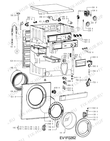 Схема №1 AWV 437 с изображением Декоративная панель для стиралки Whirlpool 481245212381