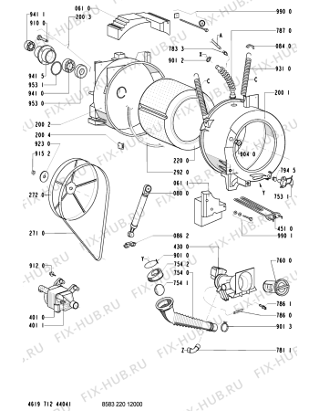 Схема №2 WA BERLIN 1000-B,NL с изображением Обшивка для стиральной машины Whirlpool 481245219715