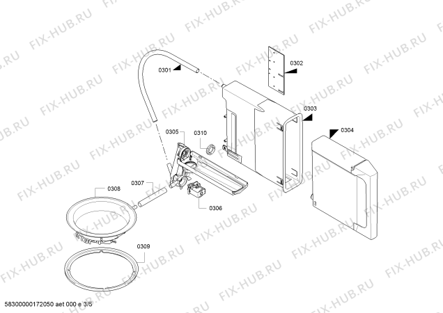 Схема №3 BS450410 с изображением Противень для плиты (духовки) Bosch 00746741