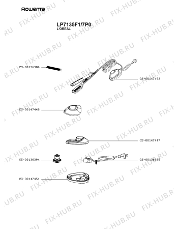 Схема №1 LP7135F1/7P0 с изображением Другое для электрофена Rowenta CS-00147452