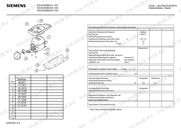 Схема №3 P1KCS4000S с изображением Панель управления для холодильной камеры Bosch 00266086
