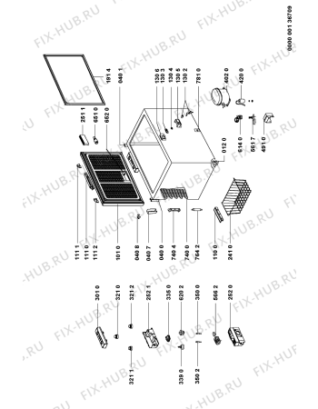 Схема №1 AFG 509-A/H с изображением Компрессор для холодильной камеры Whirlpool 481236038798