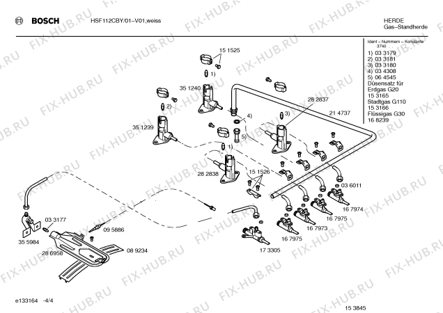 Взрыв-схема плиты (духовки) Bosch HSF112CBY - Схема узла 04