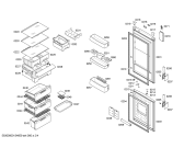 Схема №4 3KFP7665AD с изображением Дверь для холодильной камеры Bosch 00247434