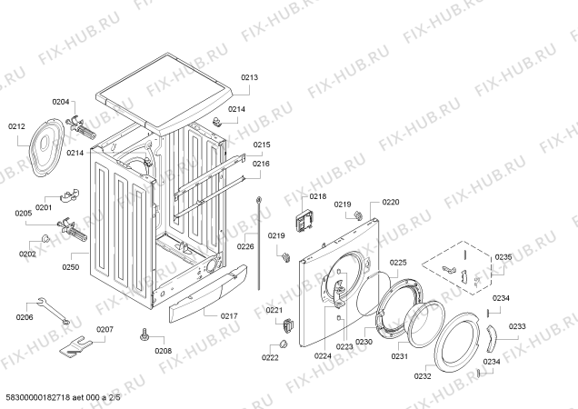 Схема №5 WM10E277EE iQ 100 iSensoric с изображением Панель управления для стиралки Siemens 11004554