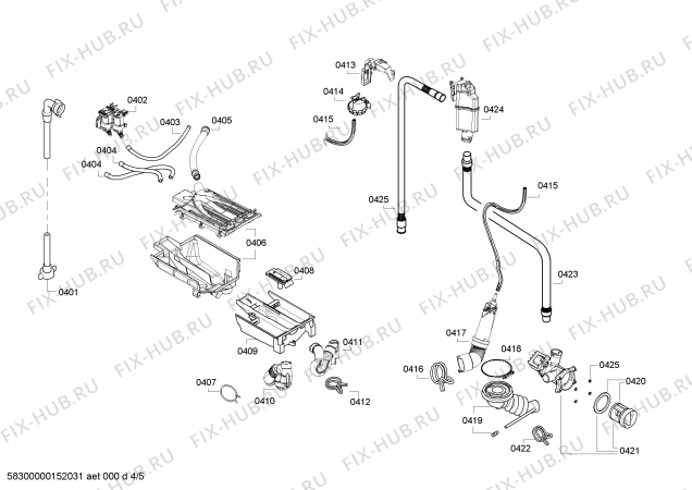 Схема №4 WD15H560TI с изображением Мотор для стиралки Siemens 00145220