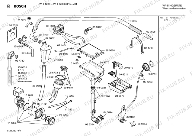 Схема №3 WFF1200GB, WFF1200 с изображением Панель управления для стиральной машины Bosch 00297646
