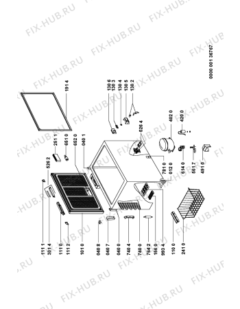Схема №1 GTEA 1900/1 с изображением Дверь для холодильника Whirlpool 481241618533