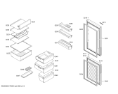 Схема №4 KGN36VL21 с изображением Дверь для холодильника Bosch 00713652