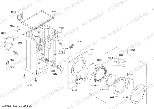 Схема №5 WS12G160BY, iQ300 с изображением Силовой модуль для стиральной машины Siemens 11016852