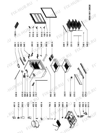 Схема №1 IGU 138-5 с изображением Ящичек для холодильника Whirlpool 481241828593