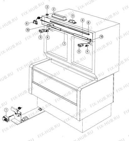 Взрыв-схема холодильника Electrolux SAMBA125AN - Схема узла Hose