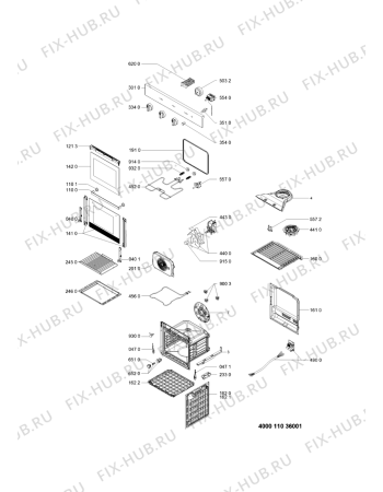 Схема №1 IFW6530IXUK (F102676) с изображением Руководство для духового шкафа Indesit C00508494