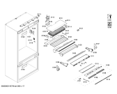 Схема №2 CIB36MIER1 KF 1901 SF с изображением Крышка для холодильной камеры Bosch 00246406