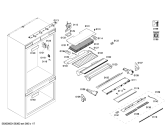 Схема №7 CIB36MIER1 KF 1901 SF с изображением Крышка для холодильной камеры Bosch 00680066