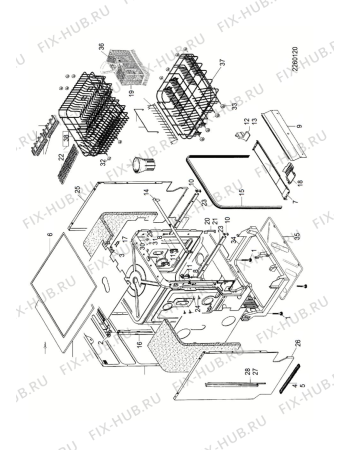 Схема №3 LPES3XL60HZ (F066330) с изображением Запчасть для посудомойки Indesit C00280786