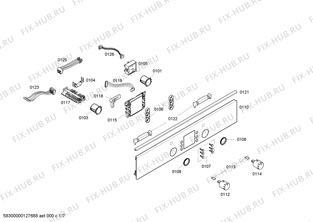 Схема №6 HBN73T551S с изображением Рукоятка Bosch 00663320