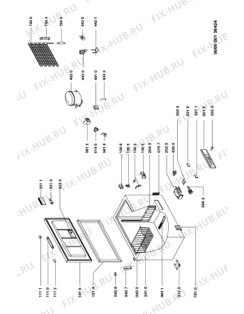 Схема №1 GT 3842/0 T WS с изображением Регулятор для холодильной камеры Whirlpool 481228228202