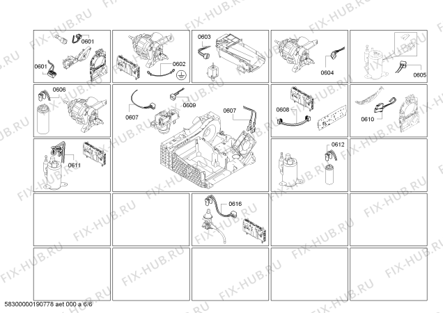 Взрыв-схема сушильной машины Bosch WTW84569SN - Схема узла 06