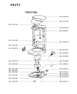 Схема №2 F2091451(0) с изображением Крышка для электрокофеварки Krups MS-0066052