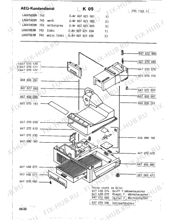 Взрыв-схема стиральной машины Aeg LTH743 - Схема узла Section3