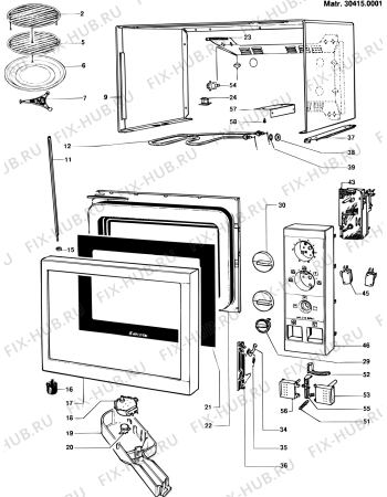 Схема №2 MO270GRILL (F005768) с изображением Сенсорная панель для свч печи Indesit C00040529