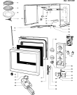 Схема №2 MO270GRILL (F005768) с изображением Дверь для свч печи Indesit C00040505