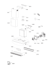 Схема №1 208354104402PRF01202 с изображением Запчасть для вытяжки Whirlpool 482000095222