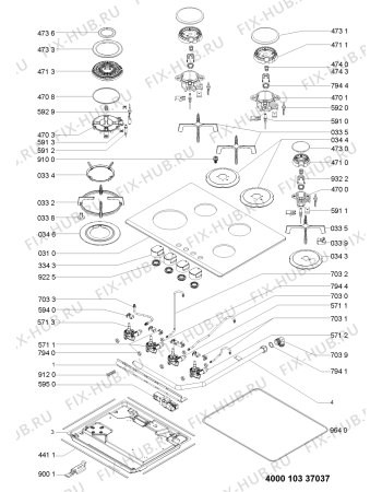 Схема №1 AKT 466/NB/03 с изображением Шланг для электропечи Whirlpool 480121104412