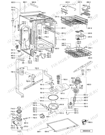 Схема №2 ADG 8532/1 WH с изображением Обшивка для посудомойки Whirlpool 481245373209