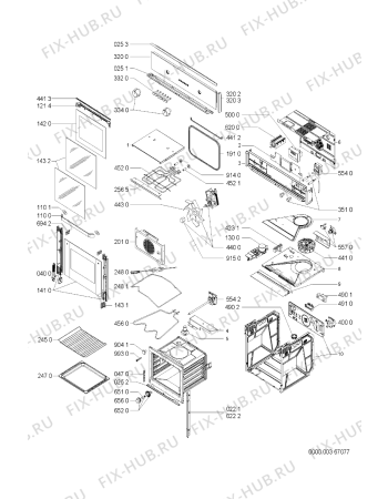 Схема №1 AKP 432/NB с изображением Дверца для плиты (духовки) Whirlpool 481245059663