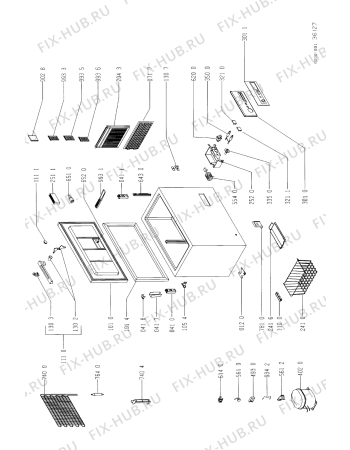 Схема №1 GTL 2833/2 WS с изображением Покрытие для холодильника Whirlpool 481944229967