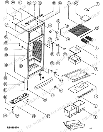 Схема №3 ETDF450XMTR (F025772) с изображением Вентилятор для холодильной камеры Indesit C00174749