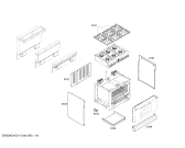 Схема №7 PDR366ZS с изображением Панель управления для плиты (духовки) Bosch 00489177
