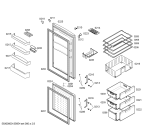Схема №3 KG36VX47 с изображением Дверь морозильной камеры для холодильной камеры Siemens 00681812