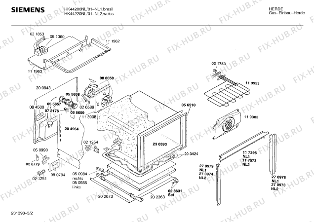 Схема №2 HK44200 с изображением Переключатель для плиты (духовки) Siemens 00032649