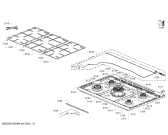 Схема №5 HSG736257I с изображением Крепеж для плиты (духовки) Bosch 10000415
