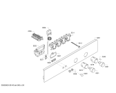 Схема №5 CF332250 с изображением Панель управления для духового шкафа Bosch 00671711