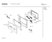 Схема №4 HF75955NL с изображением Передняя панель для свч печи Siemens 00288283