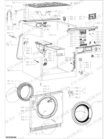 Схема №2 WAK 73 с изображением Другое для стиральной машины Whirlpool 481010812539