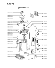 Схема №1 VB5100NE/7ZA с изображением Микромодуль для дозатора напитков Krups MS-622377