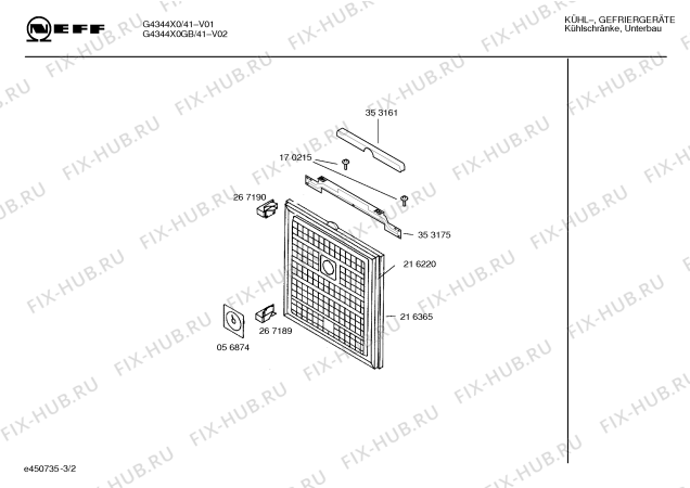 Схема №2 G4344X0 GU12C с изображением Инструкция по эксплуатации для холодильной камеры Bosch 00526331