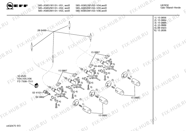 Схема №7 A5852W1 585 с изображением Панель для электропечи Bosch 00286668